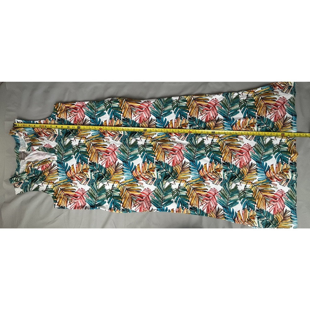 Chico's Tropical Leaf Print Maxi Dress - Multicolor - Picture 7 of 11
